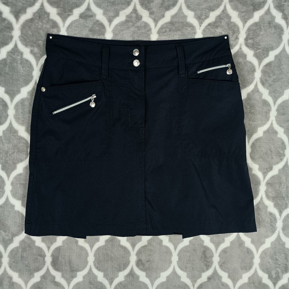 Daily‎ Sports Skort Women Size 6 Black Golf Pickleball Stretch Zipper Pockets
